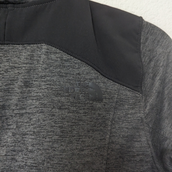 The North Face Womens Shastina Stretch Full Zip Fleece Jacket Grey Black Medium - Picture 6 of 8